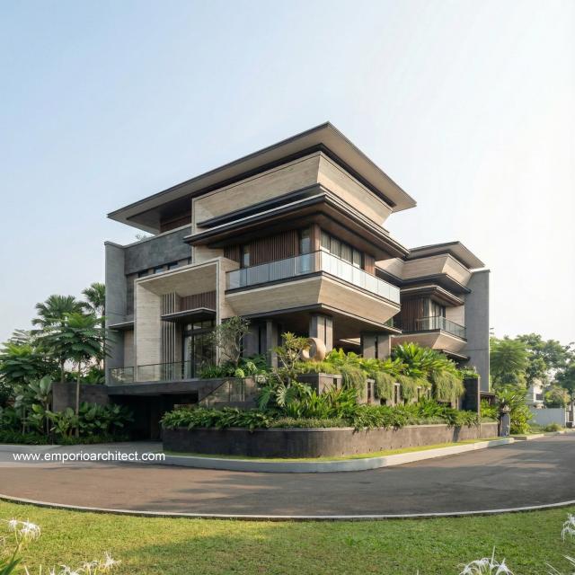 Desain Rumah Modern 3 Lantai Bapak CHN 2245 di  Bandung