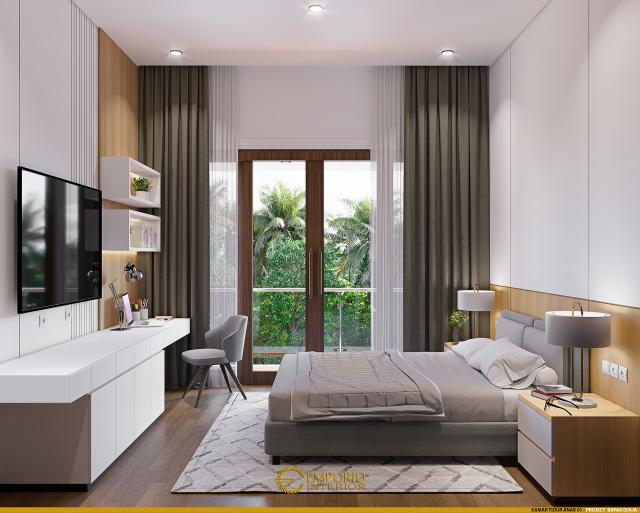 Desain Kamar Tidur Anak 1 Rumah Modern 3 Lantai Bapak Djaja di Surabaya