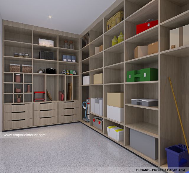 Desain Gudang Rumah Modern 3 Lantai Bapak AZM di Jakarta Selatan