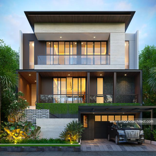 Video Desain Rumah Modern 3 Lantai Ibu LND 1579 di  Alam Sutera, Tangerang