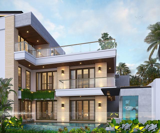 Video Desain Rumah Modern 3 Lantai Bapak Aldy di  Tabanan, Bali