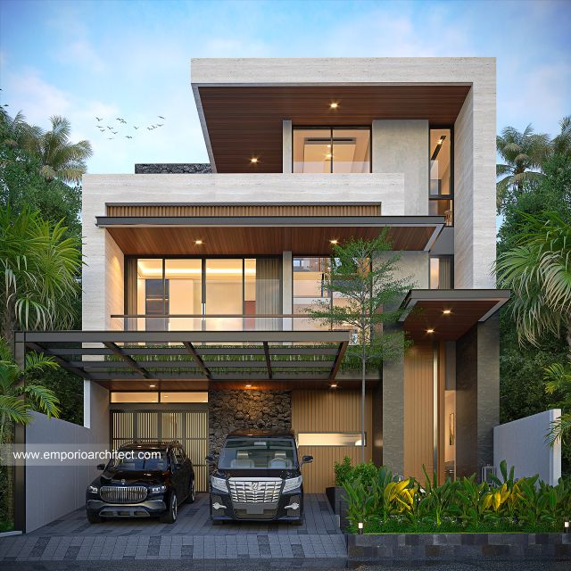 Video Desain Rumah Modern 3 Lantai Bapak RDY II 1625 di  Jakarta Barat