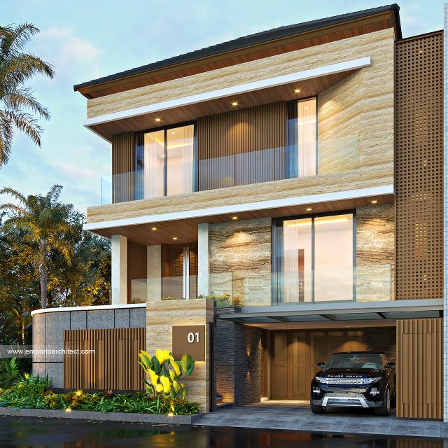 Video Desain Rumah Modern 3 Lantai Bapak Mirza di  Tangerang