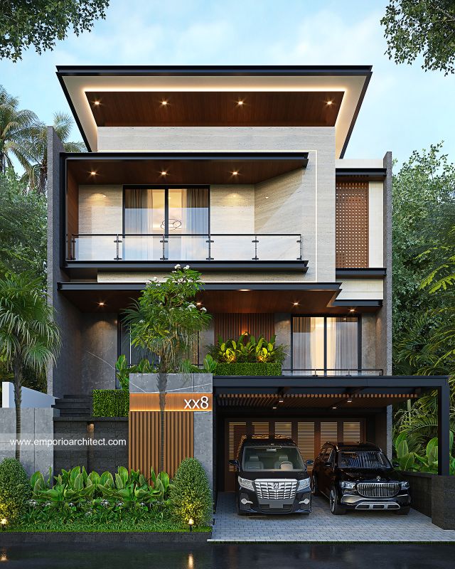 Video Mrs. MVI 1965 Modern House 3 Floors Design - Surabaya