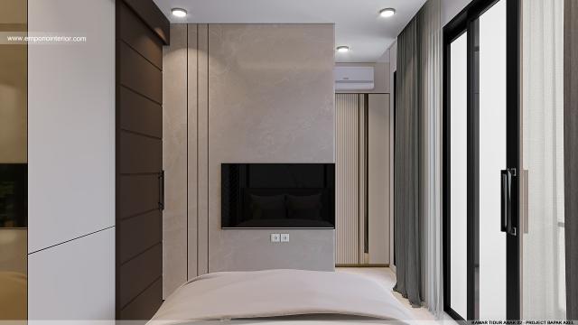 Desain Kamar Tidur Anak 2 Rumah Modern 3 Lantai Bapak Axel di Palembang