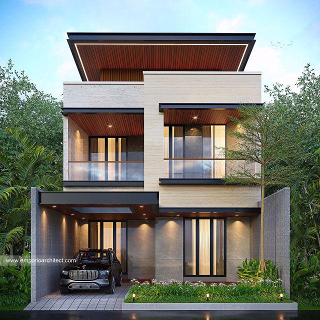 Video Desain Rumah Modern 3 Lantai Ibu LNA 2067 di  Pondok Indah, Jakarta Selatan