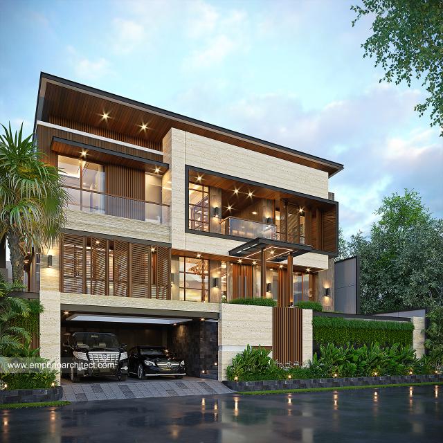 Video Desain Rumah Modern 3 Lantai Ibu VBB 1532 di  Bandung