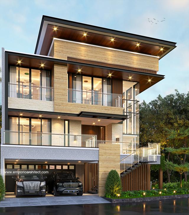 Video Mrs. OLV 1293 Modern House 3 Floors Design - Jakarta