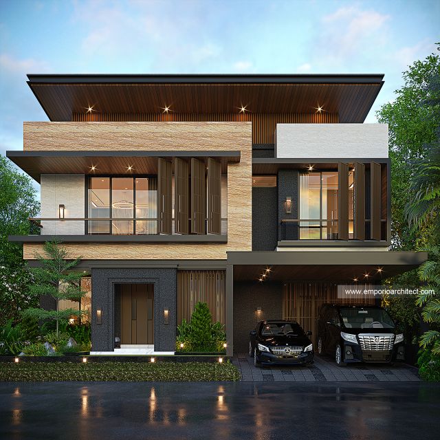Video Desain Rumah Modern 3 Lantai Bapak HDT 1966 di  Semarang