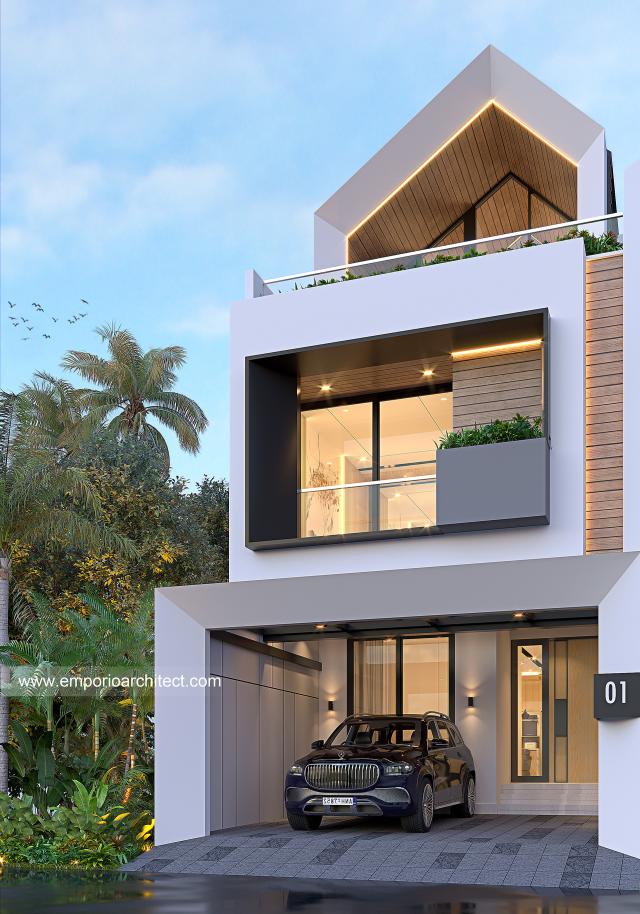 Video Mr. FRY 1406 Modern House 3 Floors Design - Jakarta