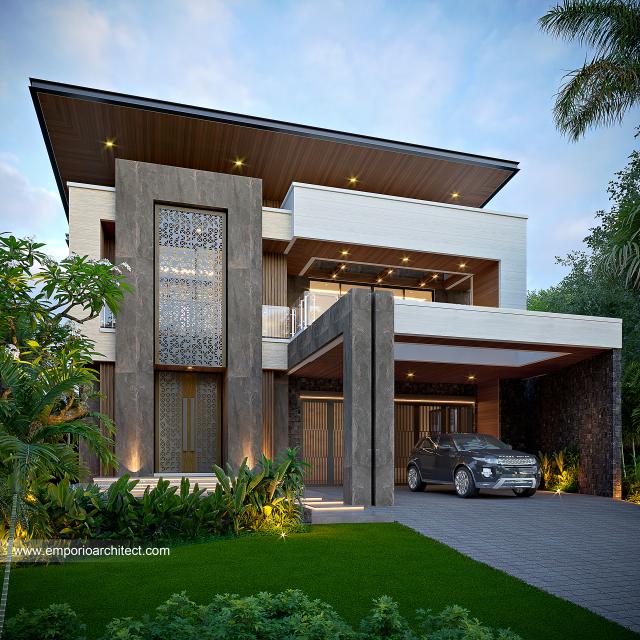 Video Desain Rumah Modern 3 Lantai Bapak MBK 1491 di  Cibubur, Jakarta Timur