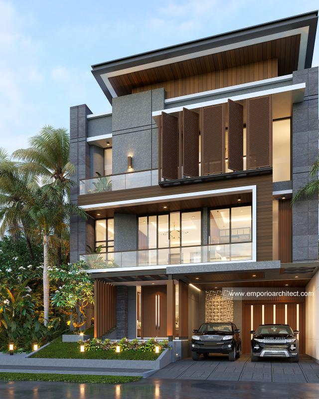 Video Desain Rumah Modern 3 Lantai Ibu Geya di  Bintaro, Jakarta Selatan