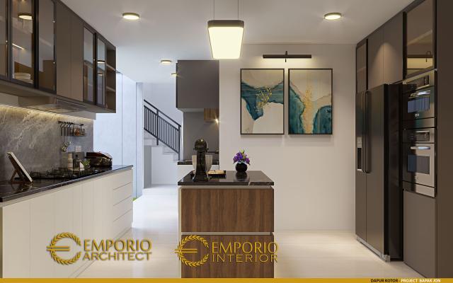 Desain Dapur Kotor Rumah Modern 3 Lantai Bapak Jon di Jakarta Selatan