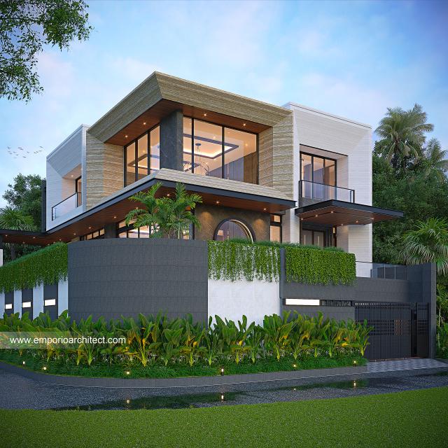 Video Desain Rumah Modern 3 Lantai Bapak JKO 1576 di  Jakarta