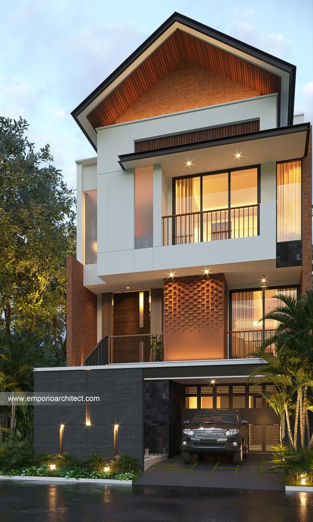 Video Desain Rumah Modern 3 Lantai Ibu ANT di  Jakarta Selatan