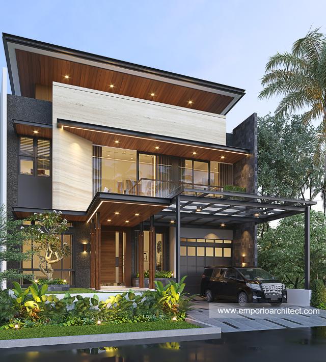 Video Desain Rumah Modern 3 Lantai Bapak LSO 1160 di  Serpong, Tangerang Selatan