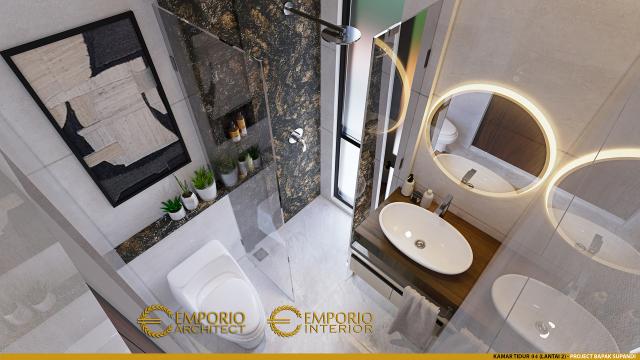 Desain Kamar Mandi 4 Lantai 2 Rumah Modern 3 Lantai Bapak Supandi di Jakarta