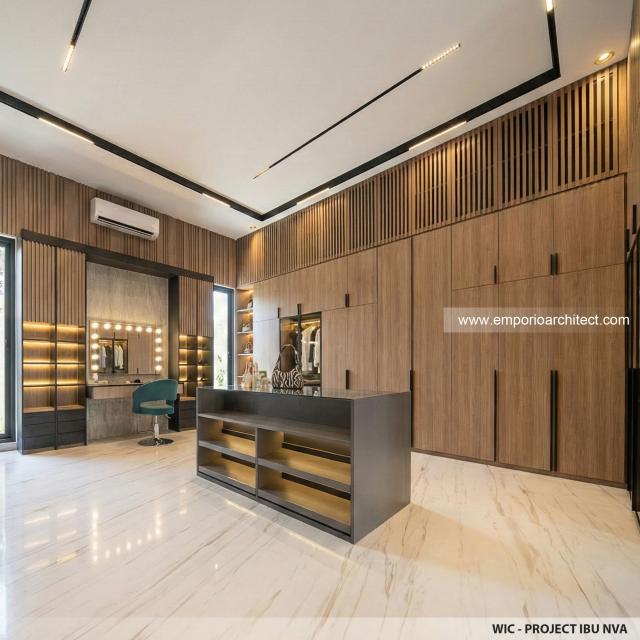 Desain WIC Rumah Modern 3 Lantai Ibu NVA di Magetan, Jawa Timur