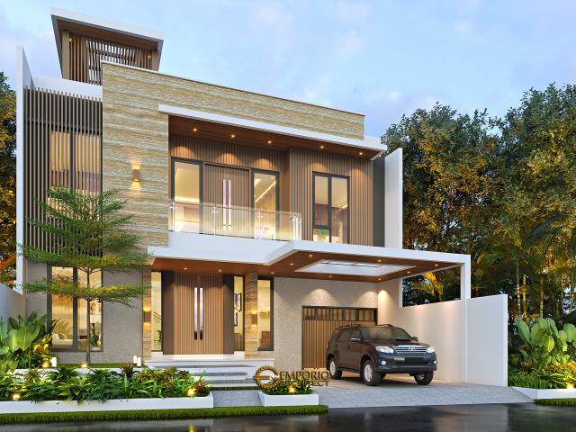 Video Desain Rumah Modern 3 Lantai Bapak Fahmi di  Tangerang, Banten