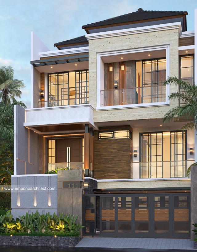 Desain Rumah Modern 3 Lantai Ibu MLS 1463 di  Jakarta