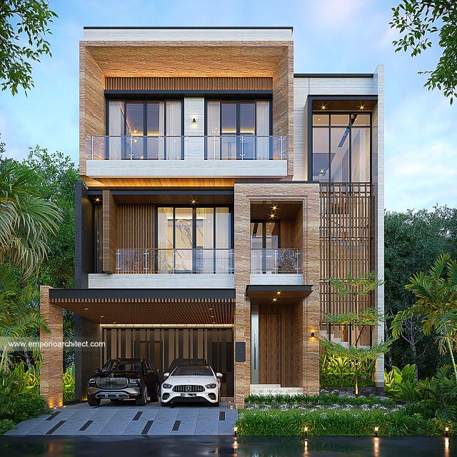 Video Desain Rumah Modern 3 Lantai Bapak ADR 1617 di  Jakarta