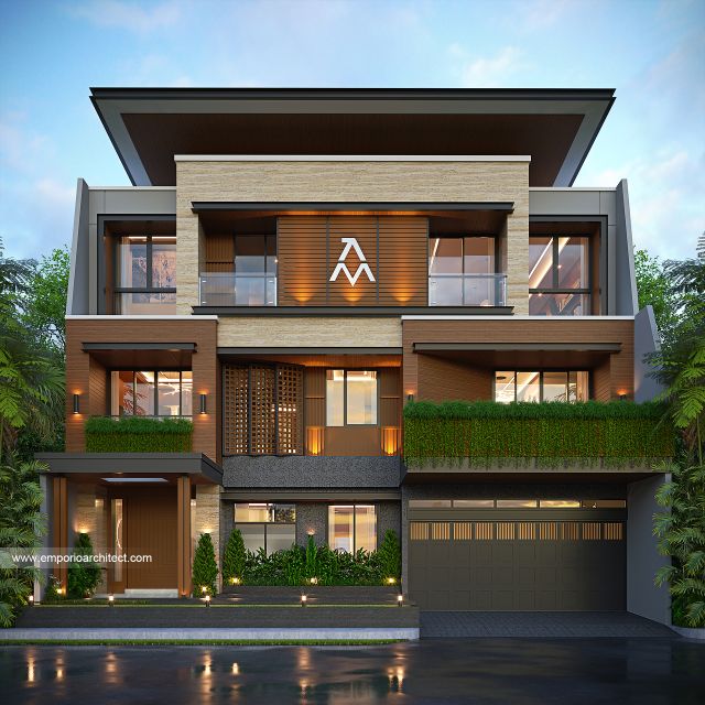 Video Desain Rumah Modern 3 Lantai Bapak ALF 1865 di  Denpasar, Bali