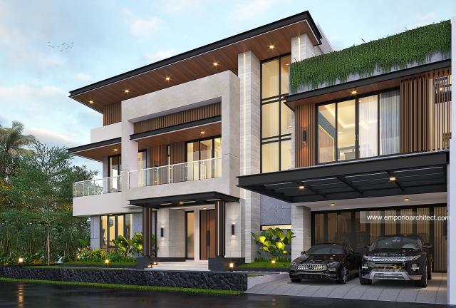 Video Mrs. JSL 1297 Modern House 2.5 Floors Design - Purwokerto, Jawa Tengah