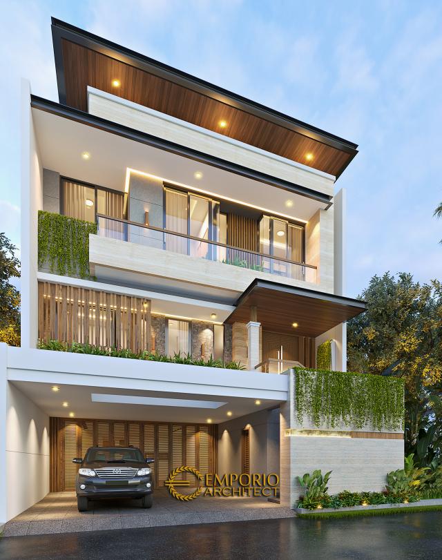 Mrs. Anya Modern House 3 Floors Design - Jakarta