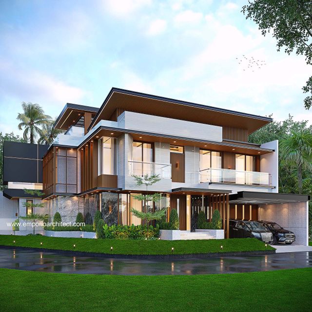 Video Desain Rumah Modern 3 Lantai Ibu SBR 2066 di  Semarang