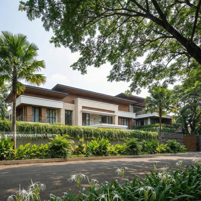 Desain Tampak Depan 2 Rumah Modern 3 Lantai Bapak FNN di Timor Leste