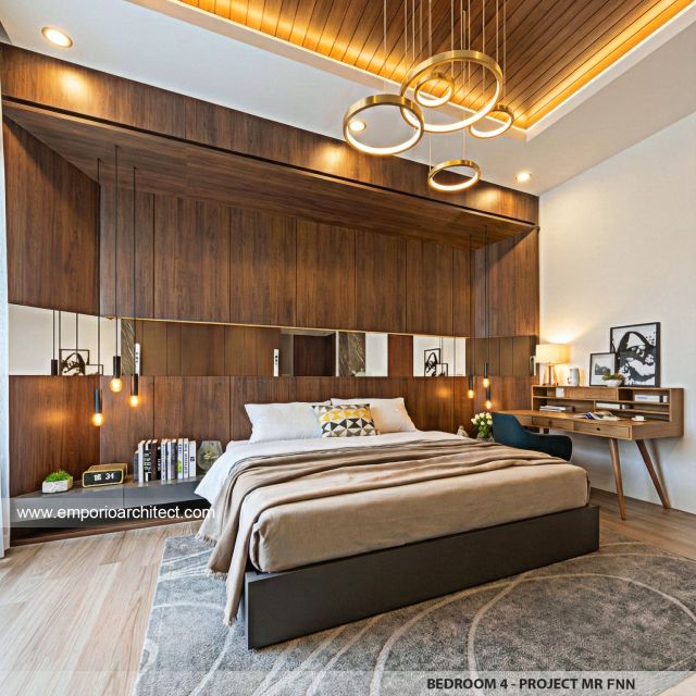 Desain Kamar Tidur 4 Rumah Modern 3 Lantai Bapak FNN di Timor Leste