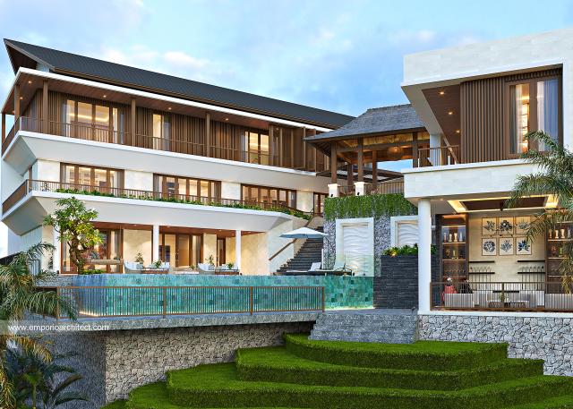 Video Desain Rumah Modern 3 Lantai Ibu FRC 1436 di  Nusa Dua, Bali