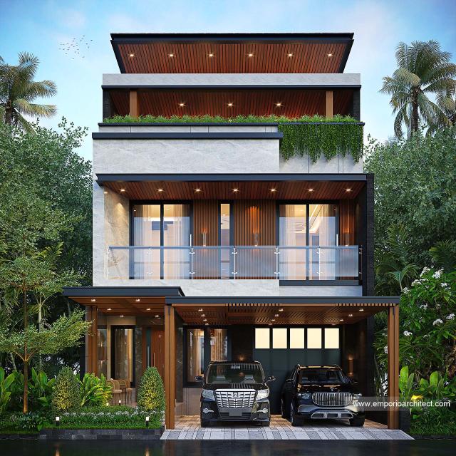 Video Mr. HND 1628 Modern House 3 Floors Design - Bandung
