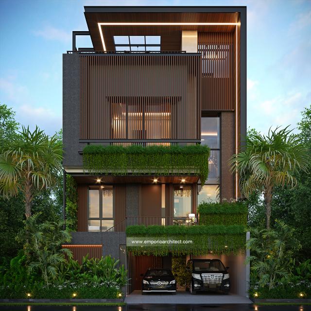 Video Desain Rumah Modern 4 Lantai Bapak BDM 1634 di  Cipayung, Jakarta Timur