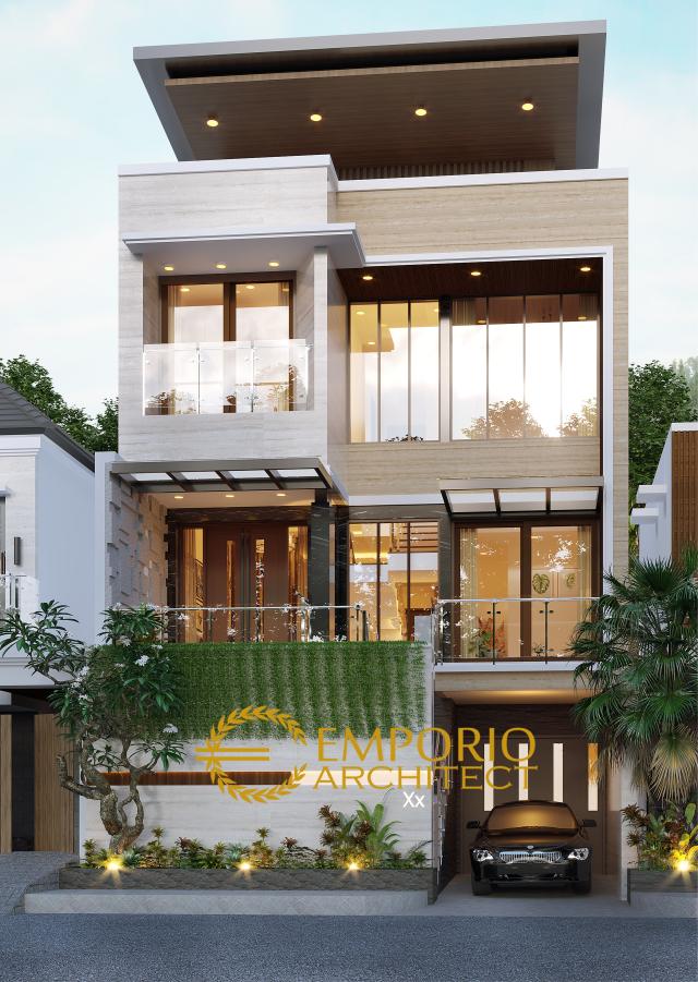 Video Desain Rumah Modern 3 Lantai Bapak Angga di  Surabaya