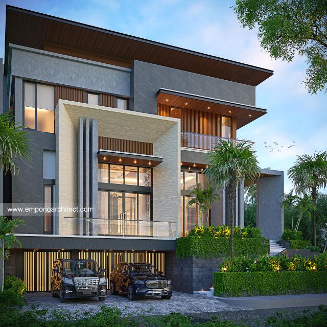 Mr. ATN 1504 Modern House 3.5 Floors Design - Tangerang
