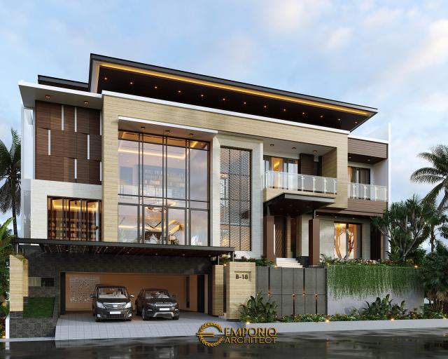 Video Mr. V Modern House 3.5 Floors Design - Jakarta Timur