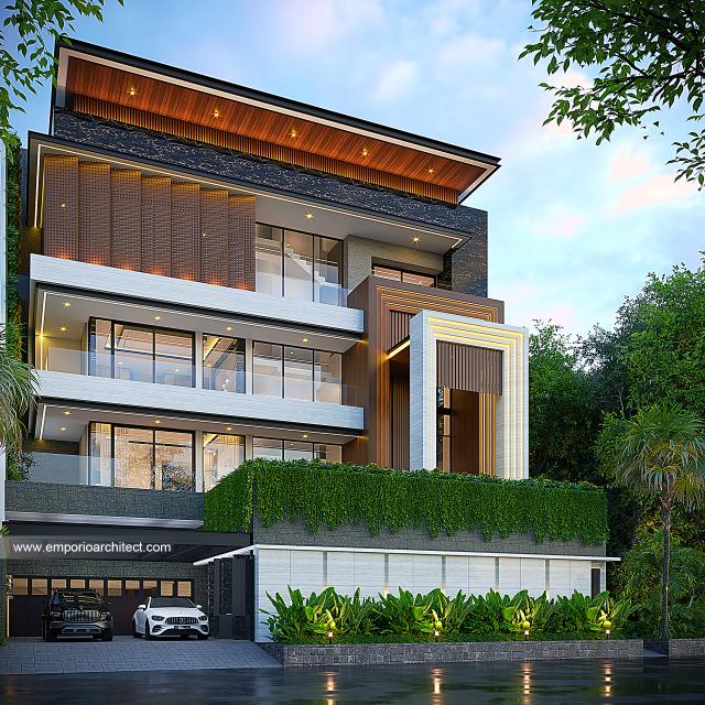 Video Desain Rumah Modern 4 Lantai Bapak UN 1609 di  Kelapa Gading, Jakarta Utara