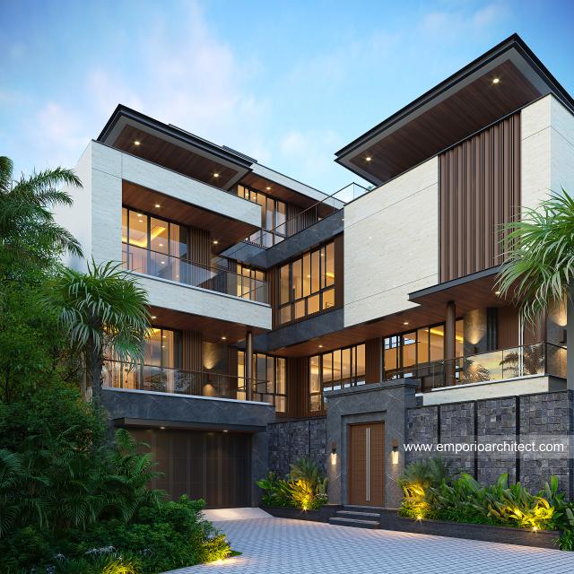 Video Desain Rumah Modern 4 Lantai Ibu STF 1585 di  Bali