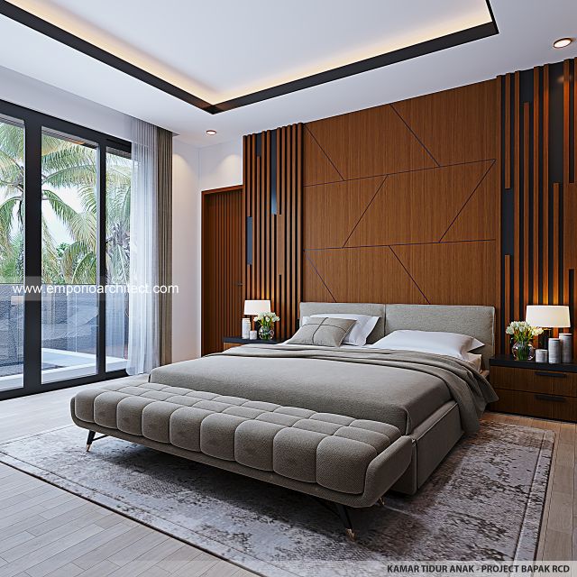 Desain Kamar Tidur Anak Rumah Modern 4 Lantai Bapak RCD di PIK, Jakarta Utara