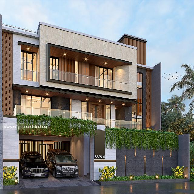 Video Desain Rumah Modern 4 Lantai Mr. A 1353 di  Jakarta Barat