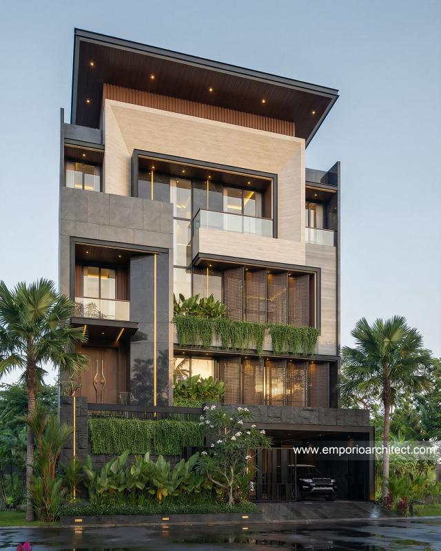 Desain Rumah Modern 4 Lantai Bapak DD 2253 di  Jakarta
