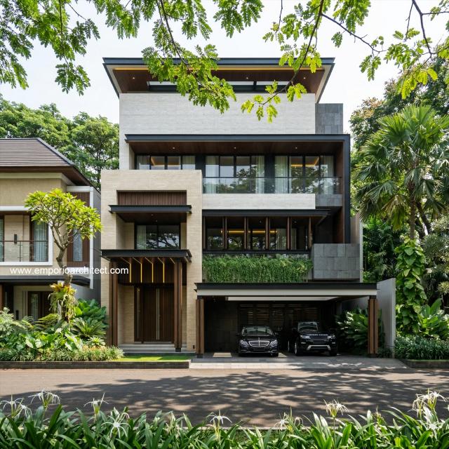 Mrs. JSC 1887 Modern House 4 Floors Design - BSD, Tangerang Selatan