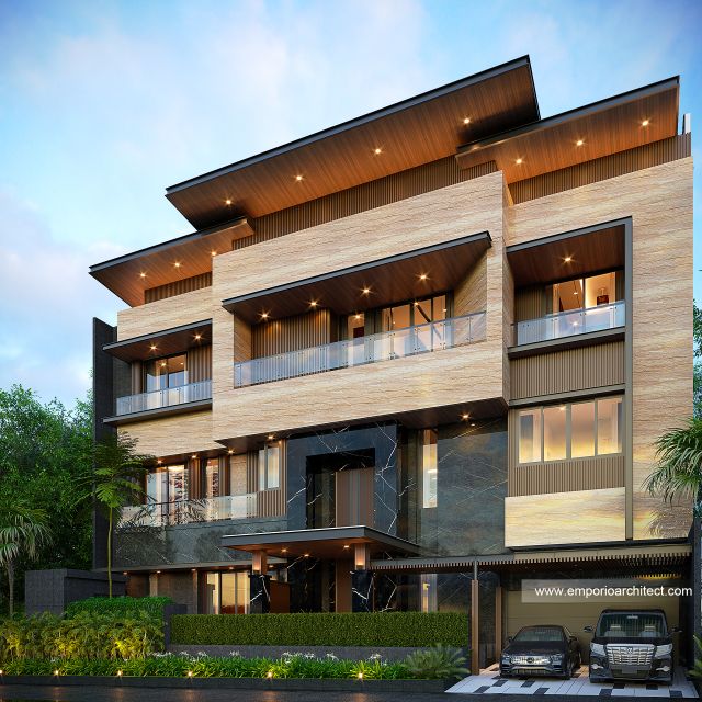 Video Desain Rumah Modern 4 Lantai Bapak RCL 1922 di  Balikpapan, Kalimantan Timur