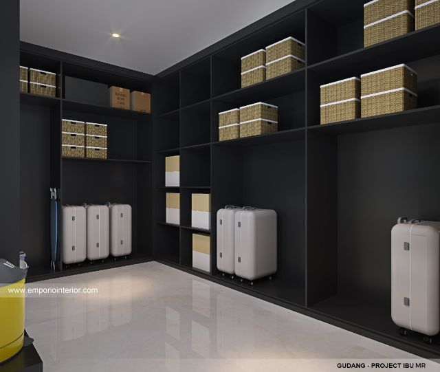 Desain Gudang Rumah Modern 4 Lantai Ibu MR di Kelapa Gading, Jakarta Utara