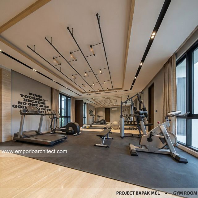 Desain Ruang Gym Rumah Modern 4 Lantai Bapak MCL di BSD, Tangerang Selatan, Banten