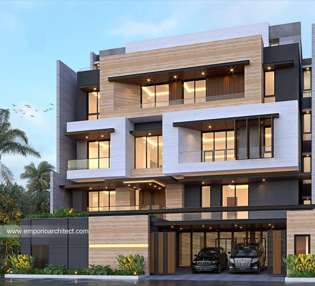 Video Desain Rumah Modern 4.5 Lantai Bapak RSH 2056 di  PIK, Jakarta Utara