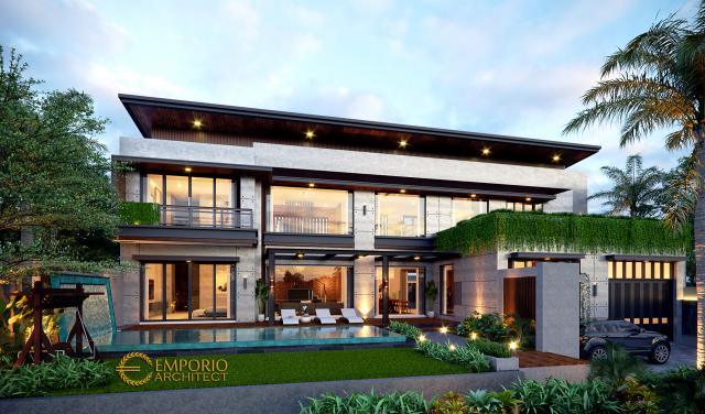 Video Desain Rumah Modern Industrial 2 Lantai Ibu Wijaya di  Yogyakarta