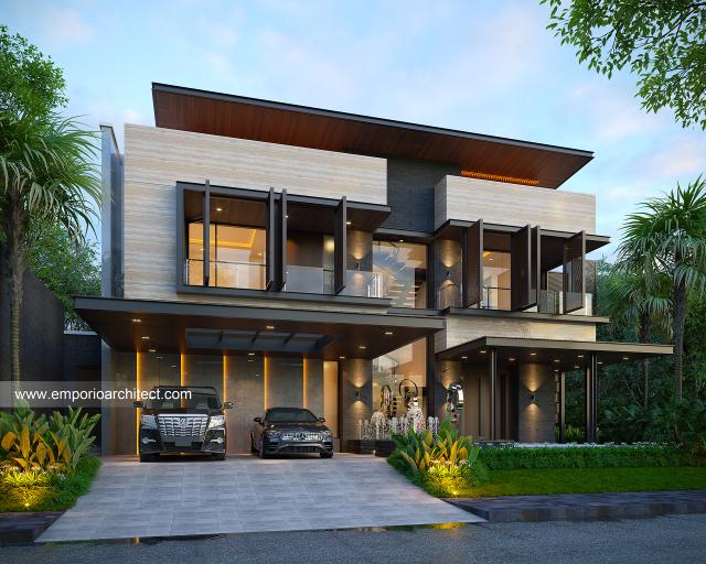 Video Desain Rumah Modern Minimalis 2 Lantai Bapak LVN 2043 di  BSD, Tangerang Selatan