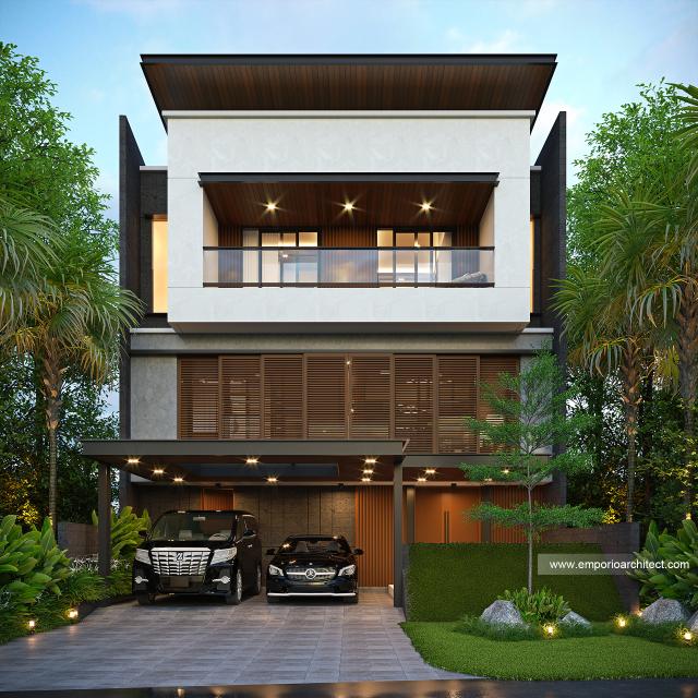 Video Desain Rumah Modern Minimalis 3 Lantai Bapak ER 1592 di  Bogor